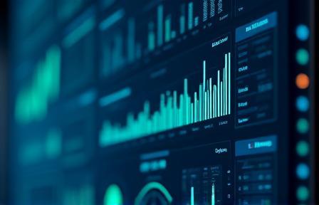 Display of ERP dashboard analytics